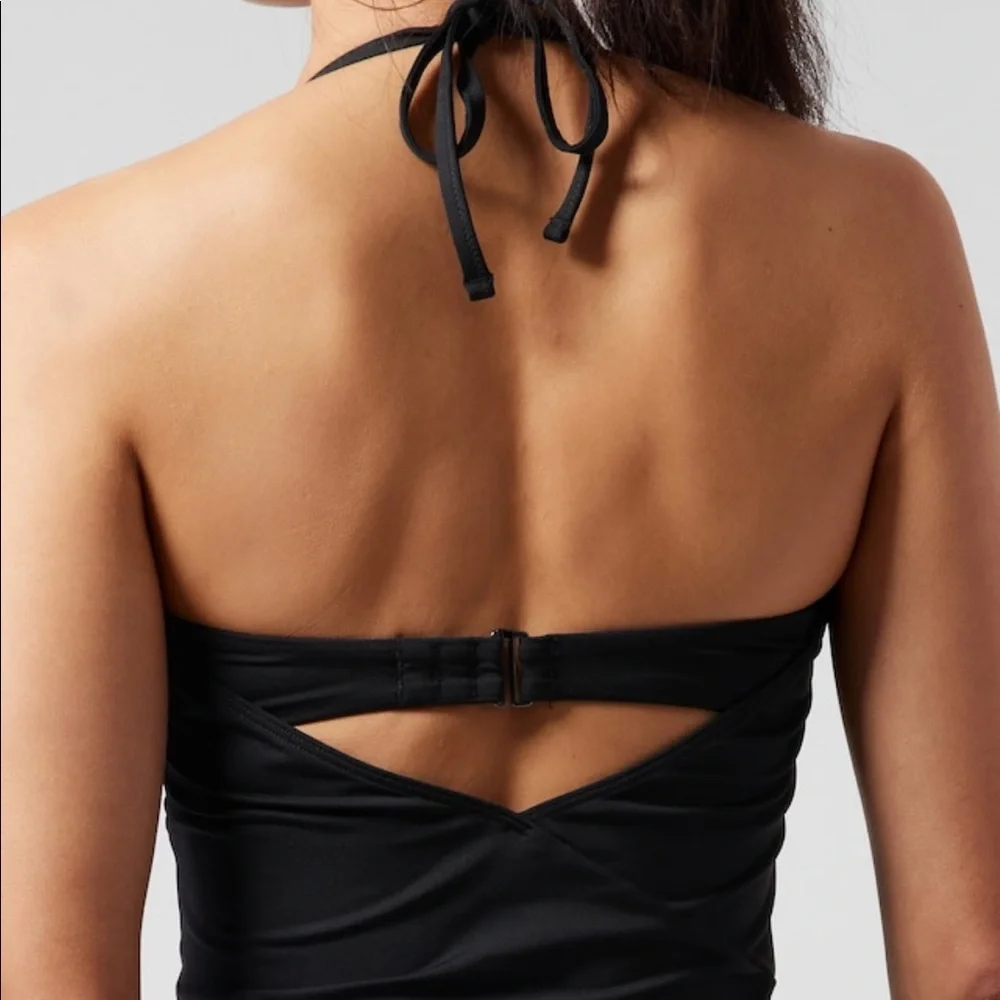🖤 Athleta Hampton Bra Cup Tankini Top // Black - Picture 3 of 9